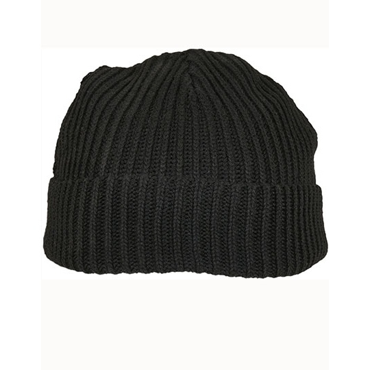 Czapka Dziergana Poliester z Recyklingu BY154 - Black