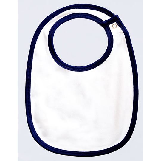 Sliniak Jednowarstwowy Bawelniany BZ59 - White & Nautical Navy