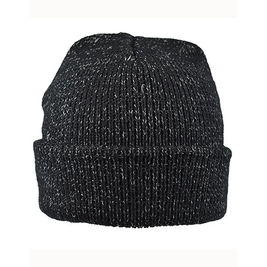 Odblaskowa czapka zimowa C14470 - Black
