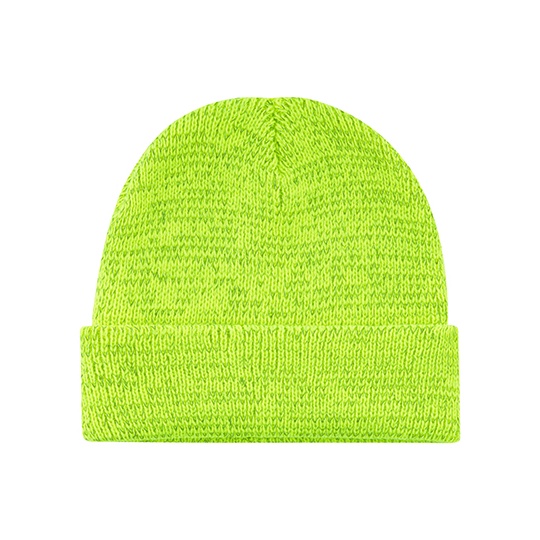 Odblaskowa czapka zimowa C14470 - Neon Yellow