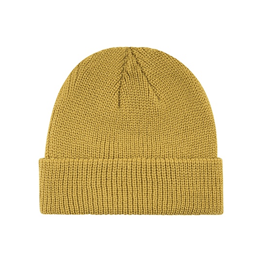 Czapka Rybacka Dzianinowa Akrylowa C1459 - Mustard