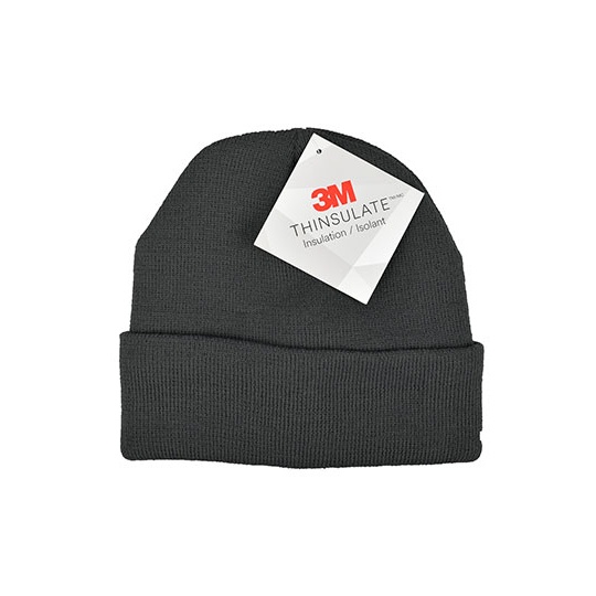 Czapka Dzianinowa z wywinietym brzegiem Thinsulate C1476 - Dark Grey