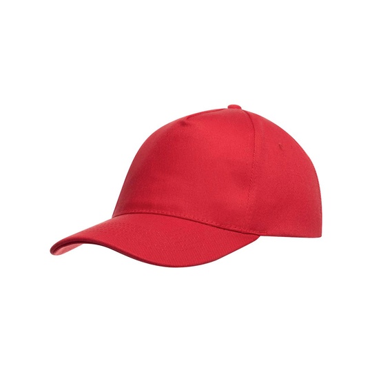 Czapka 5-panelowa Bawelniana C2116 - Red