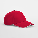 Czapka 6-panelowa Poliester z recyklingu CB195R - Classic Red & White