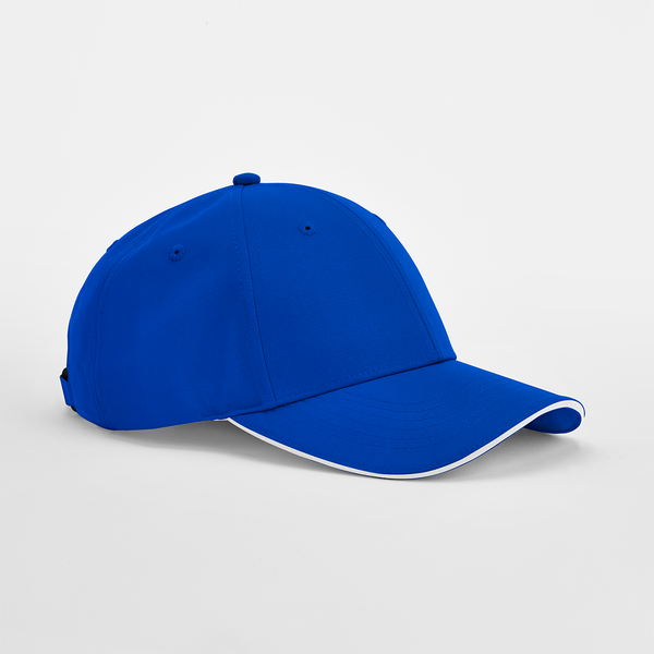 Czapka 6-panelowa Poliester z recyklingu CB195R - Bright Royal & White