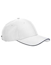 Czapka 6-panelowa Poliester z recyklingu CB195R - White & French Navy