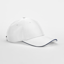 Czapka 6-panelowa Poliester z recyklingu CB195R - White & French Navy