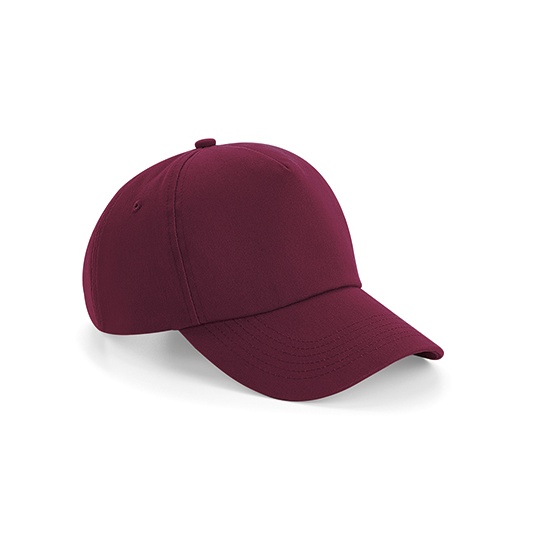 Czapka 5-panelowa Bawelniana Twill CB25 - Burgundy