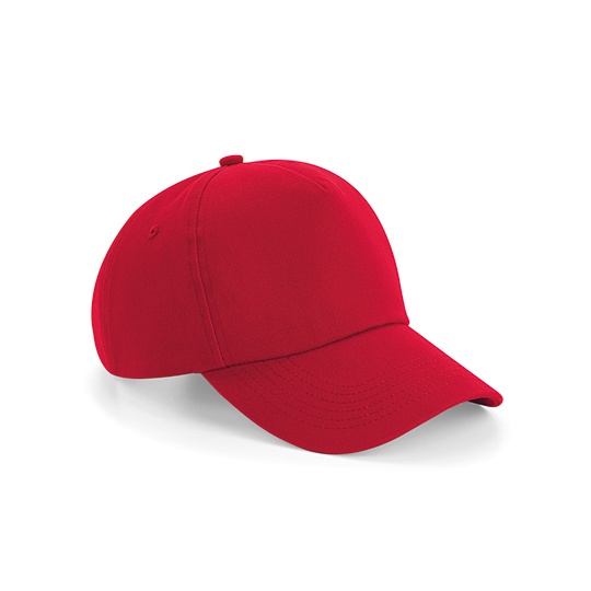 Czapka 5-panelowa Bawelniana Twill CB25 - Classic Red