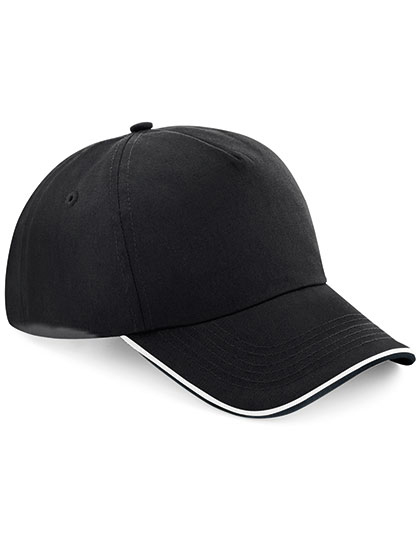Czapka 5-panelowa CB25c - Black & White