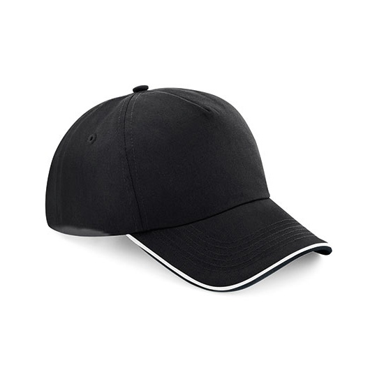 Czapka 5-panelowa CB25c - Black & White