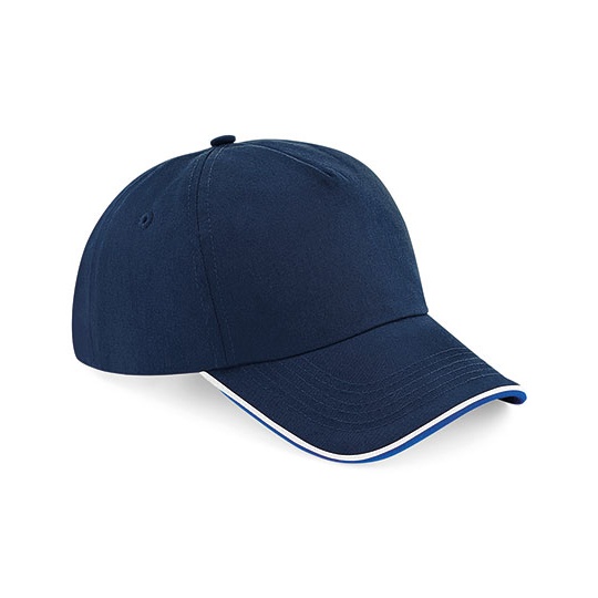 Czapka 5-panelowa CB25c - French Navy & Bright Royal