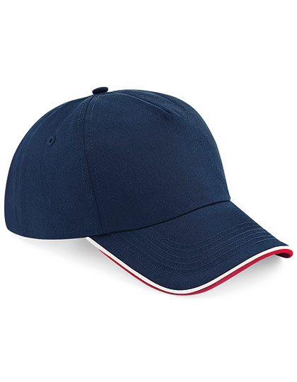 Czapka 5-panelowa CB25c - French Navy & Classic Red