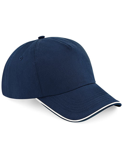 Czapka 5-panelowa CB25c - French Navy & White