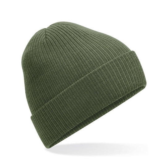 Czapka Prazkowana Dwuwarstwowa Poliester z Recyklingu CB376R - Olive Green
