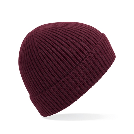Czapka Prazkowana Akrylowa CB380 - Burgundy
