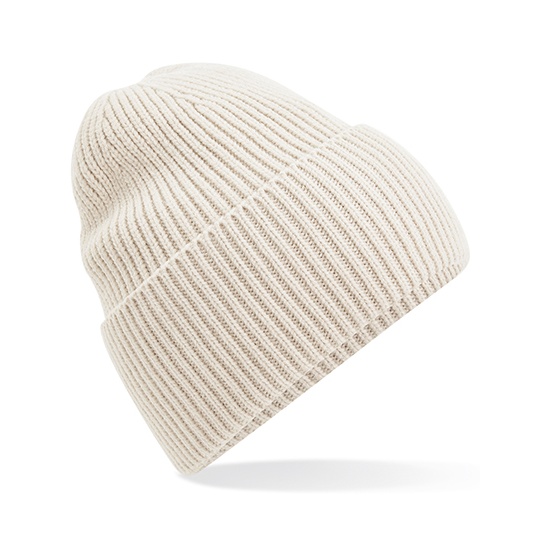 Czapka Beanie Prazkowana Recykling CB384R - Oatmeal