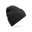 Czapka beanie z wywinięciem CB384R - Charcoal