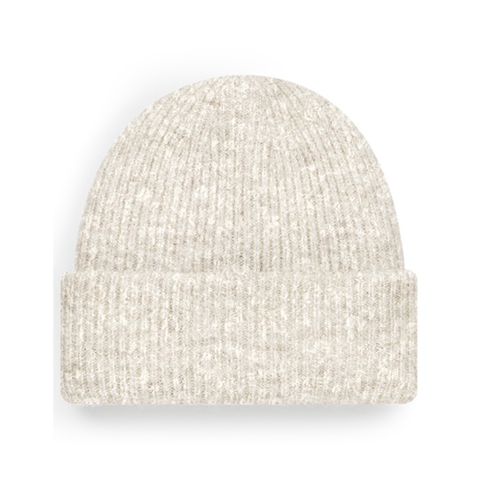 Dwuwarstwowa czapka prazkowana CB386 - Almond Marl