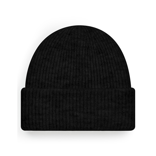 Dwuwarstwowa czapka prazkowana CB386 - Black Marl