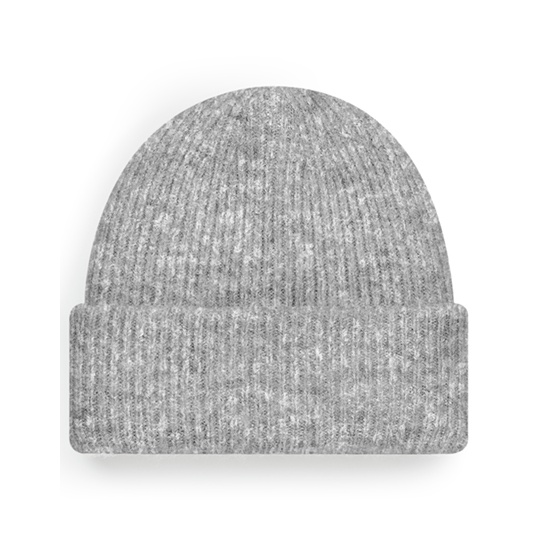 Dwuwarstwowa czapka prazkowana CB386 - Grey Marl