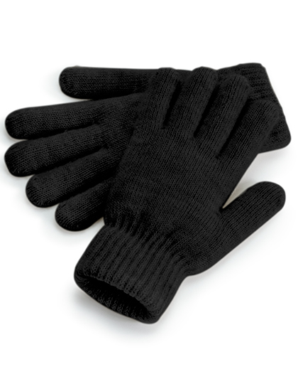 Rekawiczki z prazkowanym sciagaczem CB387 - Black Marl