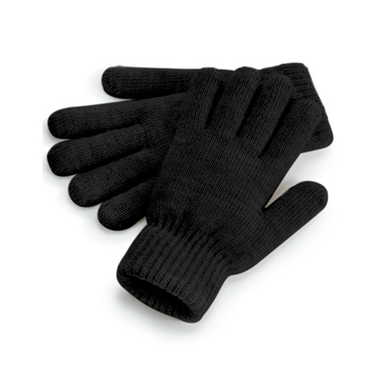 Rekawiczki z prazkowanym sciagaczem CB387 - Black Marl