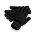 Rekawiczki z prazkowanym sciagaczem CB387 - Black Marl