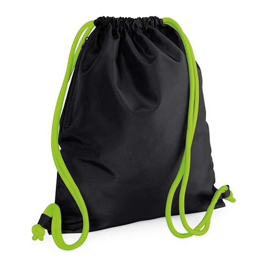 Wodoodporny worek sportowy BG110 - Black & Lime Green