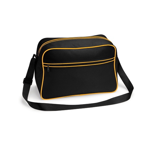 Torba na ramię retro BG14 - Black & Gold