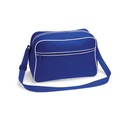 Torba na ramie retro BG14 - Bright Royal & White