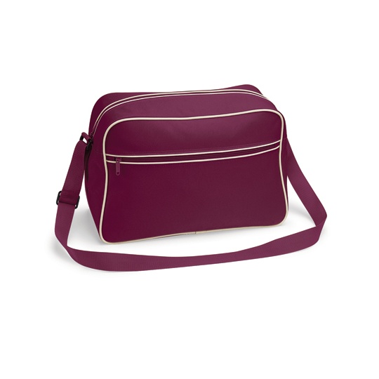 Torba na ramie retro BG14 - Burgundy & Sand
