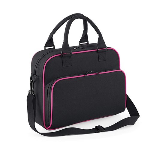 Torba dziecięca na ramię BG145 - Black & Fuchsia