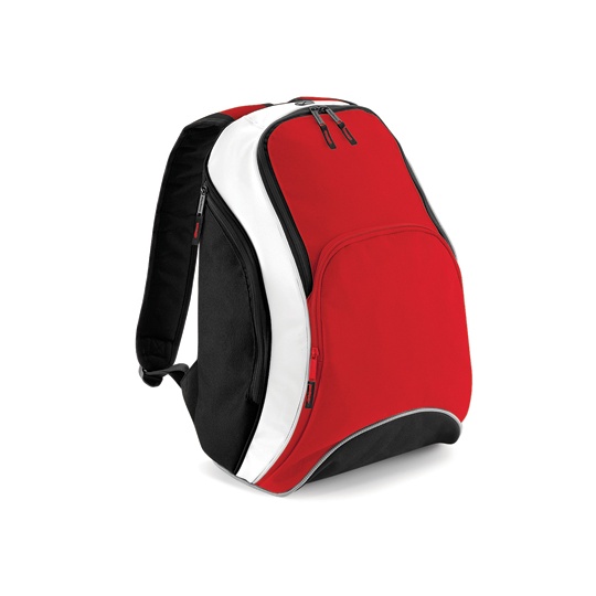 Plecak sportowy 21L z odblaskami BG571 - Classic Red & Black