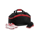Torba Sportowa Z Kontrastowymi Panelami BG572 - Black & Classic Red