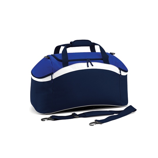Torba Sportowa Z Kontrastowymi Panelami BG572 - French Navy & Bright Royal