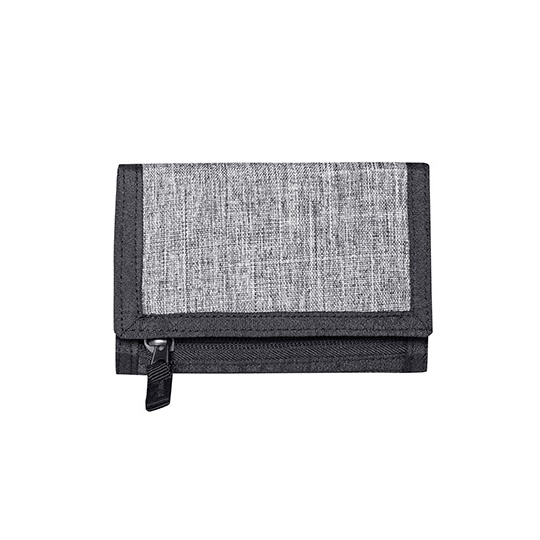 Portfel z rzepem BS15394 - Grey Melange