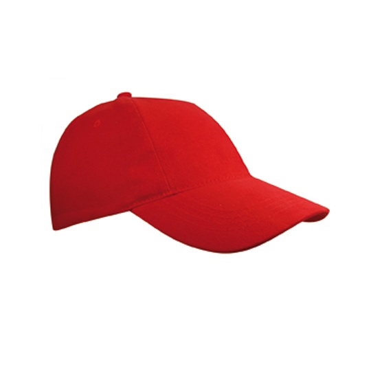 Czapka 5-panelowa Bawelniana C1750 - Red