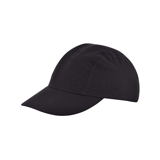 Czapka z Daszkiem Dziecieca 5 Panelowa Bawelniana ze Snapbackiem C506 - Black