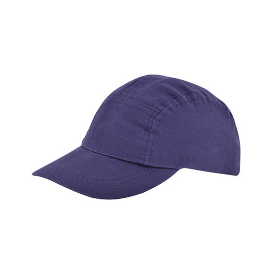 Czapka z Daszkiem Dziecieca 5 Panelowa Bawelniana ze Snapbackiem C506 - Navy