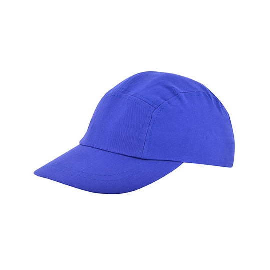 Czapka z Daszkiem Dziecieca 5 Panelowa Bawelniana ze Snapbackiem C506 - Royal Blue