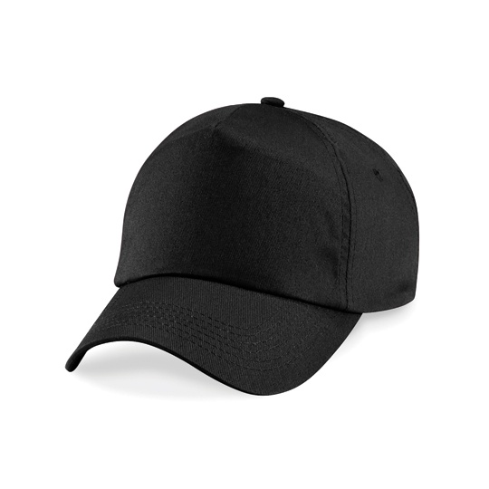 Czapka 5-panelowa Bawelniana Twill CB10B - Black