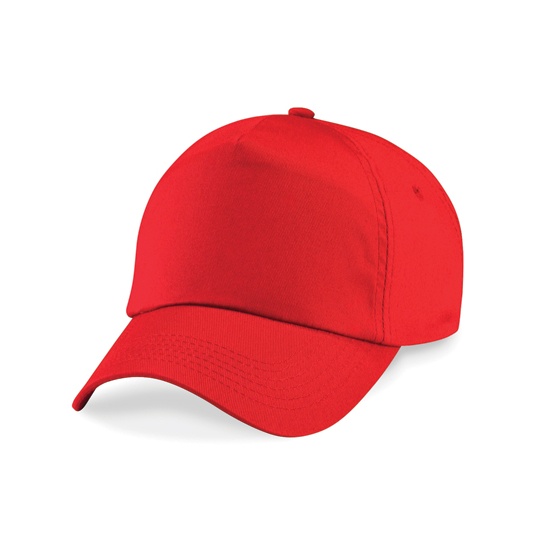 Czapka 5-panelowa Bawelniana Twill CB10B - Bright Red