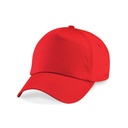 Czapka 5-panelowa Bawelniana Twill CB10B - Bright Red