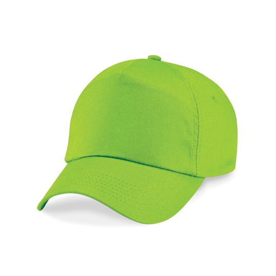 Czapka 5-panelowa Bawelniana Twill CB10B - Lime Green