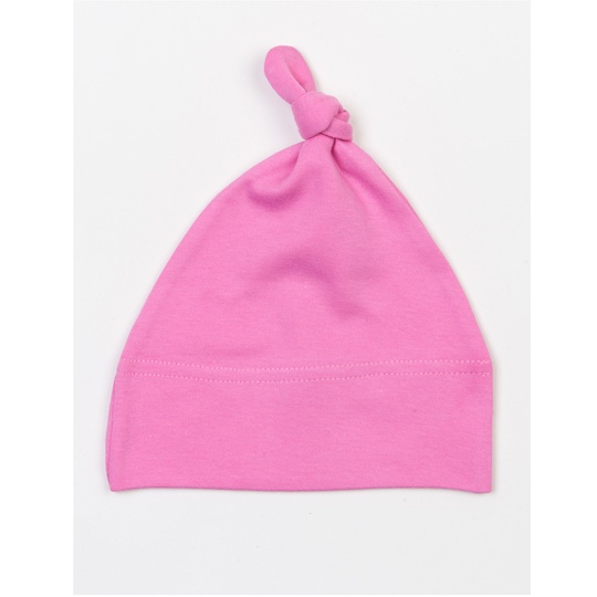 Czapeczka Niemowleca Bawelniana Organiczna BZ15 - Bubble Gum Pink