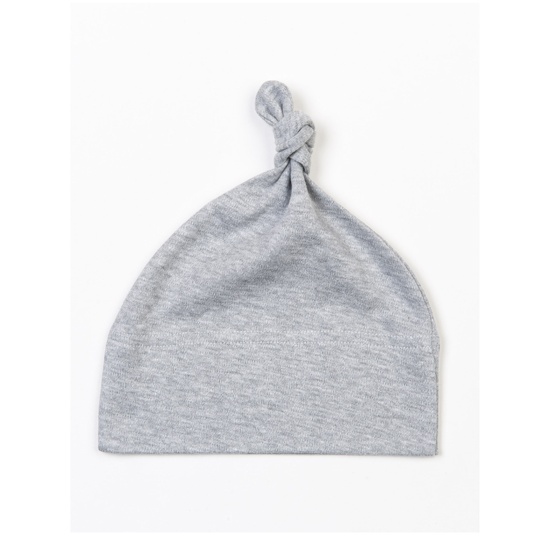 Czapeczka Niemowleca Bawelniana Organiczna BZ15 - Heather Grey Melange