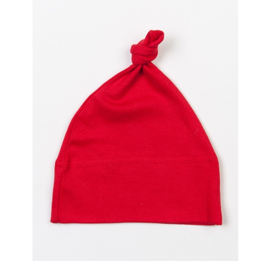 Czapeczka Niemowleca Bawelniana Organiczna BZ15 - Red