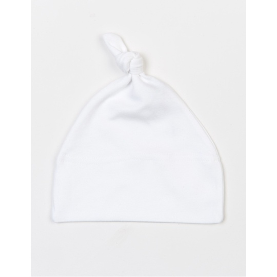 Czapeczka Niemowleca Bawelniana Organiczna BZ15 - White