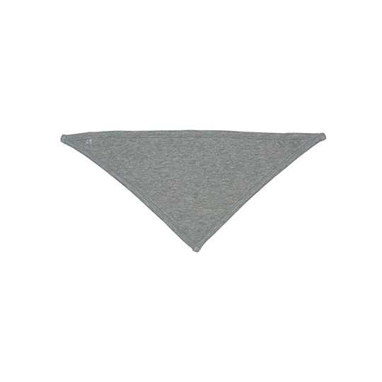 Śliniak bandana BZ23 - White & Heather Grey Melange